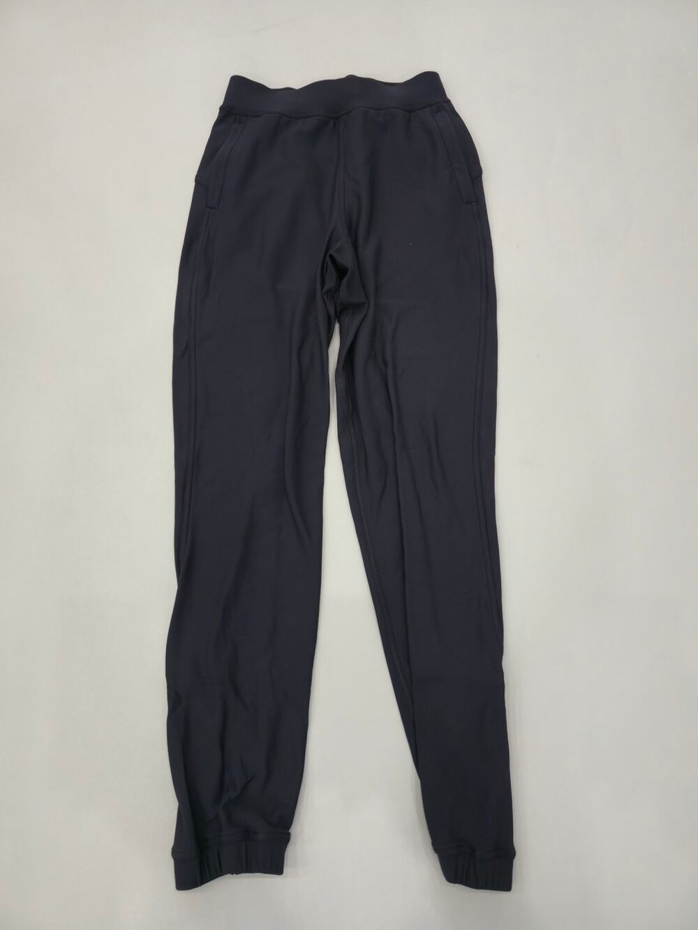 Lululemon Surge Jogger Navy Blue Zip Ankle Size 2 Tapered Leg EUC
